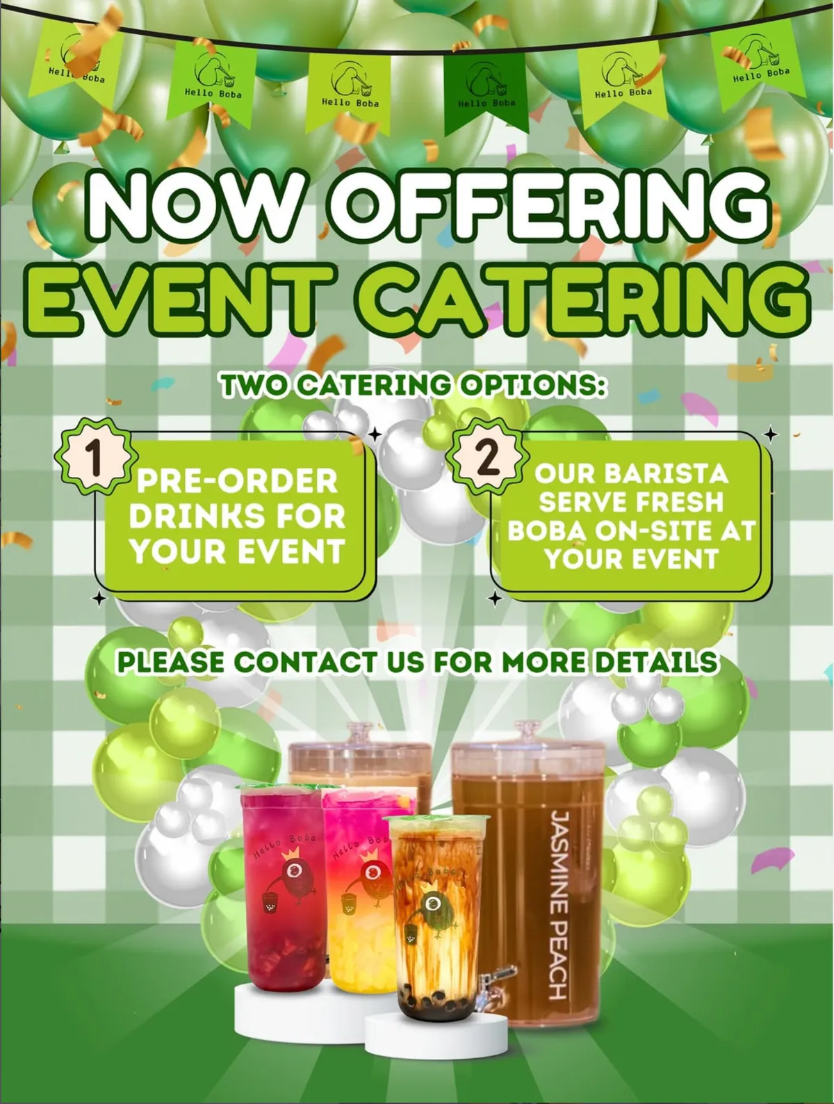 We are now Catering!