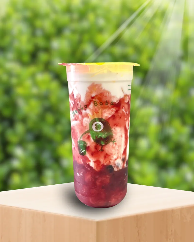 Strawberry Boba Milk